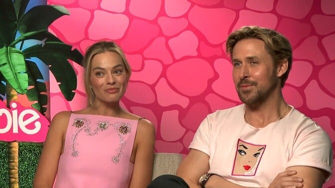 Ryan Gosling en Margot Robbie over Amsterdam-scène in Barbie-film: 'Het is zo mooi'
